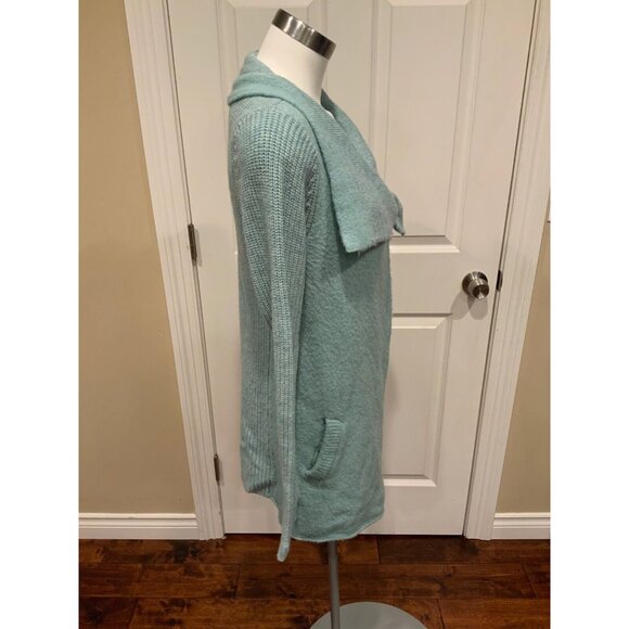 La Fee Verte Anthropologie Light Blue Wrap Cardigan W/ Pockets, Size Medium - Picture 4 of 7